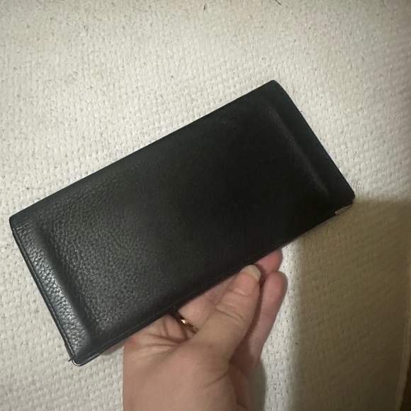 Cartier Black Leather Wallet with Silver Accents - Picture 3 of 6